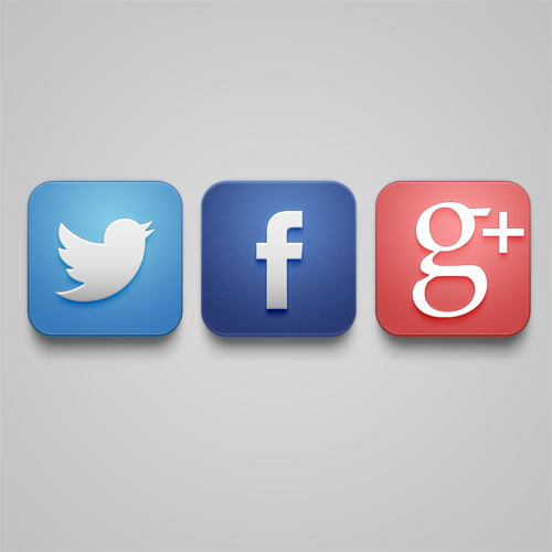 Créer l’icône de Twitter, Facebook et Google plus avec Photoshop