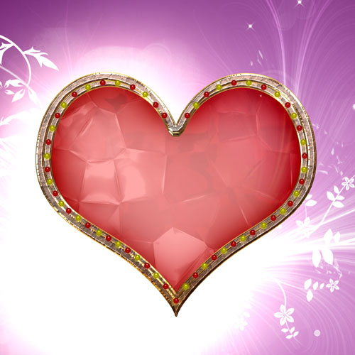 Tutorioel pour Créer une carte de vœux pour la st valentin avec Photoshop