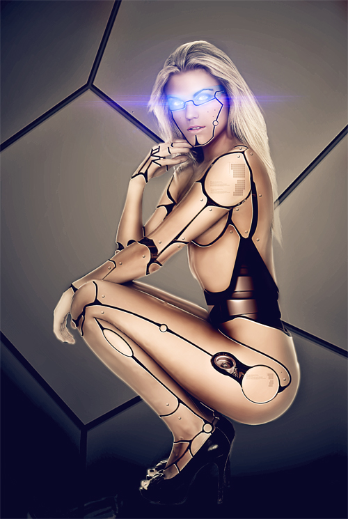 Transformer un model en cyborg avec Photoshop