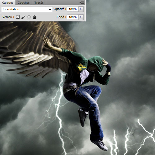 L'ange du Tonnerre avec Photoshop, Dark angel avec Photoshop