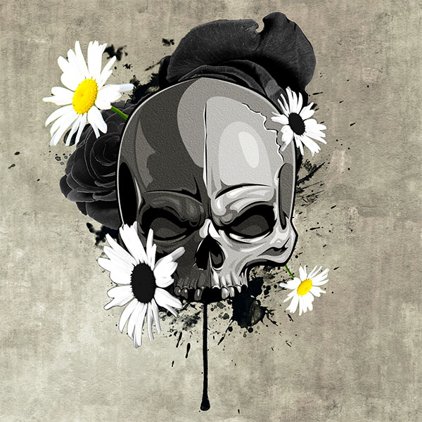 Skull Design Art Avec Photoshop