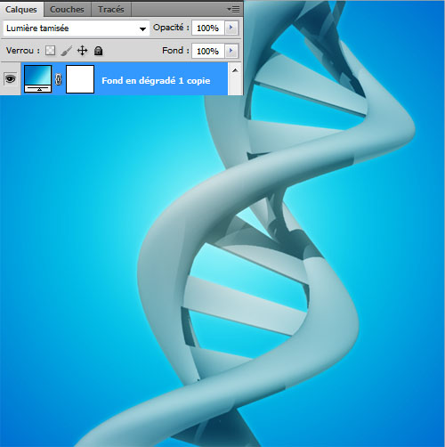 Tuto photoshop cs5, Créer un ADN 3D avec l’outil repoussé de Photoshop cs5