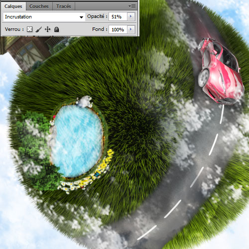 Créer une mini planète verte avec photoshop et cinema 4D