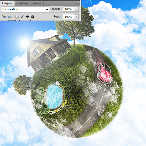 Créer une mini planète verte avec photoshop et cinema 4D