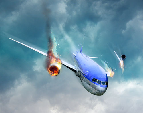 Tuto photo Montage Photo Montage un avion en feu avec Photoshop 