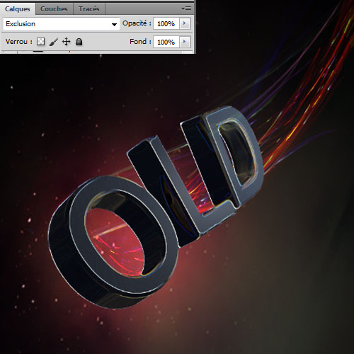Tuto cinema 4D et photoshop cs5 pour créer un effet de texte 3D avec des trainées lumineuse